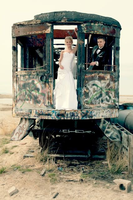 Bridals,Saltair Bridals,Train car, Photography, Utah wedding photography