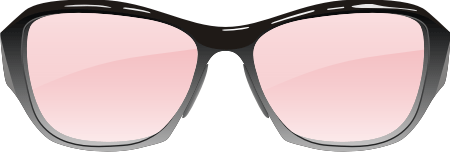 pink glasses vector