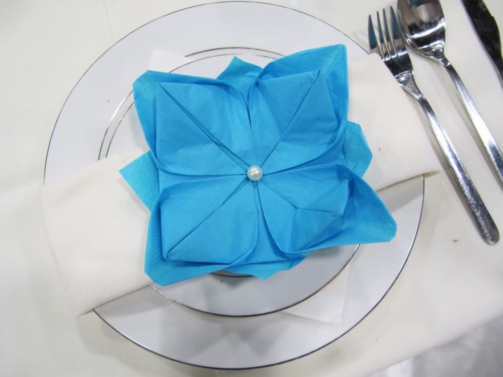 flower napkin