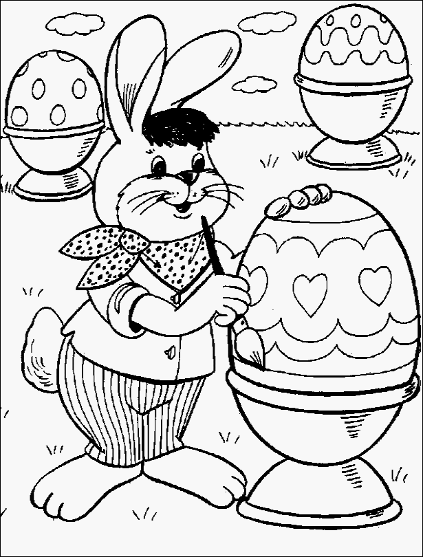 free coloring pages for easter. Easter Coloring Page 2