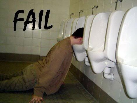 Urinal fail
