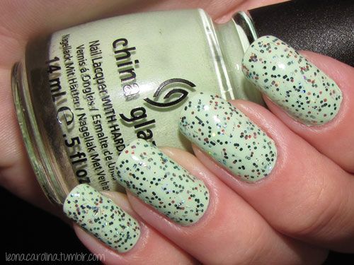 i love np nail polish little mermaid china glaze refreshmint notd nail of the day swatch