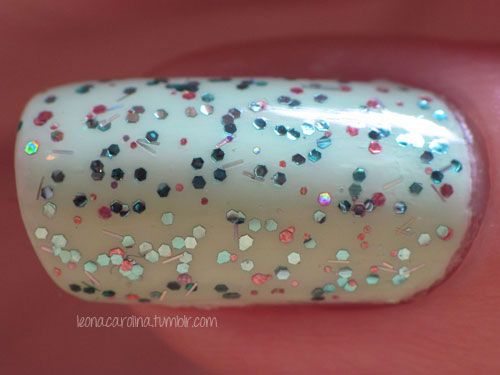 i love np nail polish little mermaid china glaze refreshmint notd nail of the day swatch macro