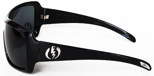 NEW Mens Electric Sunglasses BSG II Gloss Black Grey BAM